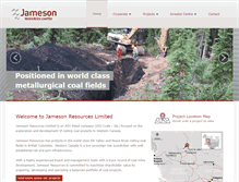 Tablet Screenshot of jamesonresources.com.au